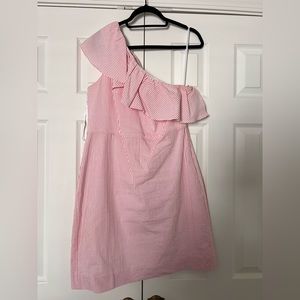 Pink Seersucker J. Crew dress